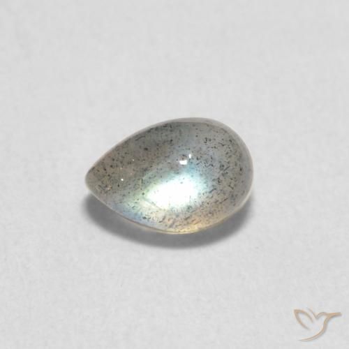 0.80ct Natürlicher Mehrfarbig Labradorit, Birnenform, Lichtdurchlässig