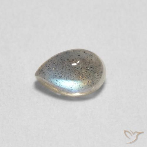 0.78ct Natürlicher Mehrfarbig Labradorit, Birnenform, Lichtdurchlässig
