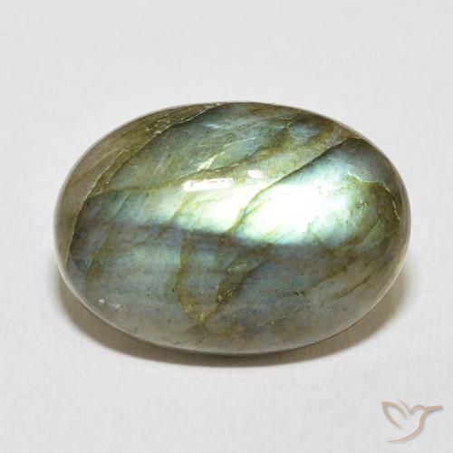 11.54ct Natürlicher Mehrfarbig Labradorit, Oval, Lichtdurchlässig
