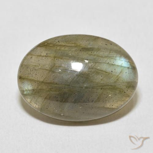 11.84ct Natürlicher Mehrfarbig Labradorit, Oval, Lichtdurchlässig