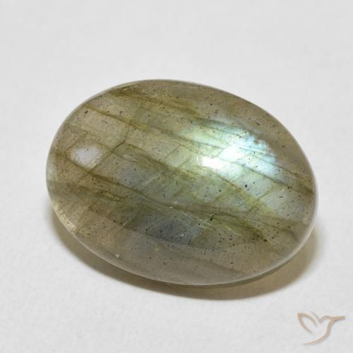 9,17 ctw natürlicher Mehrfarbig Labradorit, Oval, Lichtdurchlässig
