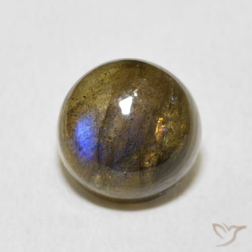 2.54ct Natürlicher Mehrfarbig Labradorit, Runden, Lichtdurchlässig