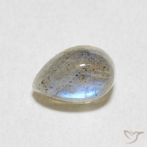 0.56ct Natürlicher Mehrfarbig Labradorit, Birnenform, Lichtdurchlässig