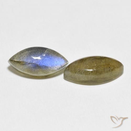 7.33 ct natürliche Mehrfarbig Labradorit-Edelsteine, Marquise, Lichtdurchlässig