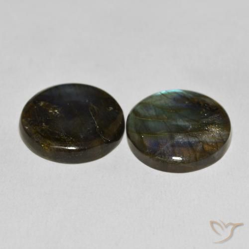 54.37 ct natürliche Mehrfarbig Labradorit-Edelsteine, Runden, Lichtdurchlässig