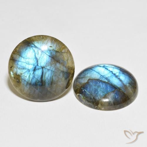 64.36 ct natürliche Mehrfarbig Labradorit-Edelsteine, Runden, Lichtdurchlässig