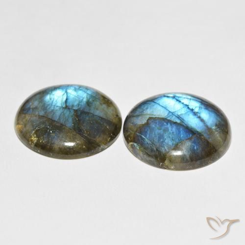 64.36 ct natürliche Mehrfarbig Labradorit-Edelsteine, Runden, Lichtdurchlässig