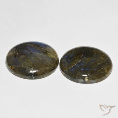 62.21 ct natürliche Mehrfarbig Labradorit-Edelsteine, Runden, Lichtdurchlässig