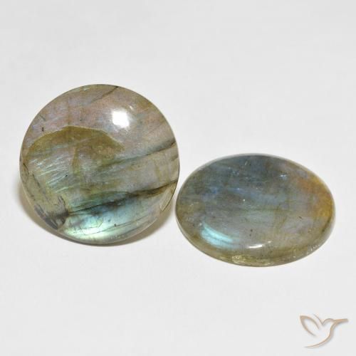 54.98 ct natürliche Mehrfarbig Labradorit-Edelsteine, Runden, Lichtdurchlässig