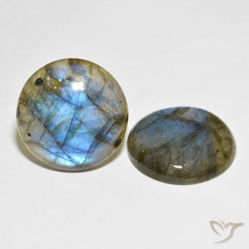 60.73 ct natürliche Mehrfarbig Labradorit-Edelsteine, Runden, Lichtdurchlässig