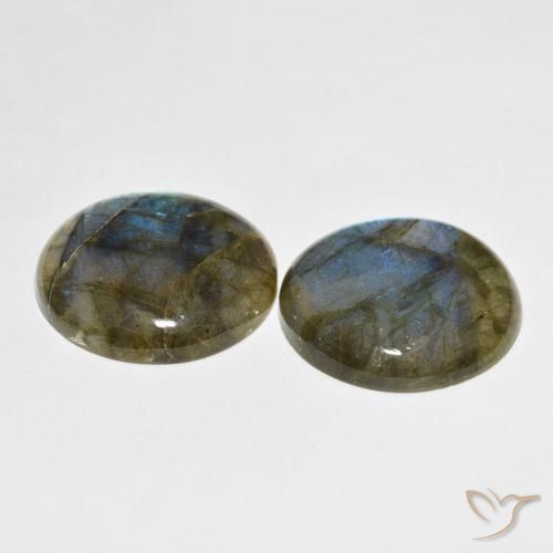 60.73 ct natürliche Mehrfarbig Labradorit-Edelsteine, Runden, Lichtdurchlässig