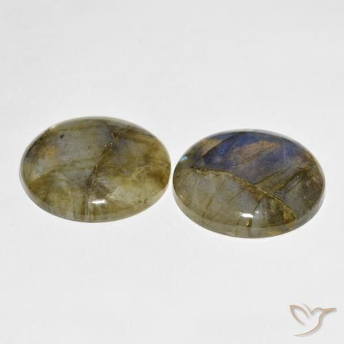 56.79 ct natürliche Mehrfarbig Labradorit-Edelsteine, Runden, Lichtdurchlässig