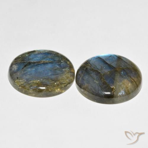 65.31 ct natürliche Mehrfarbig Labradorit-Edelsteine, Runden, Lichtdurchlässig
