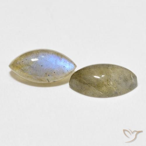 4.72 ct natürliche Mehrfarbig Labradorit-Edelsteine, Marquise, Lichtdurchlässig