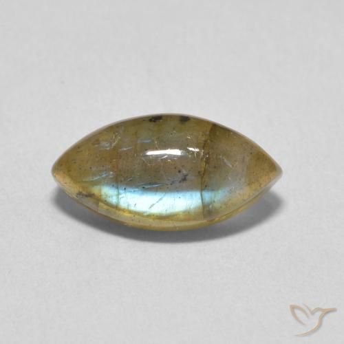 2.39ct Natürlicher Mehrfarbig Labradorit, Marquise, Lichtdurchlässig, Photo A