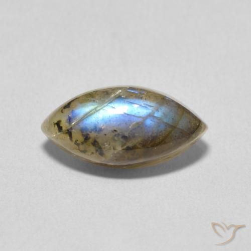 2.46ct Natürlicher Mehrfarbig Labradorit, Marquise, Lichtdurchlässig