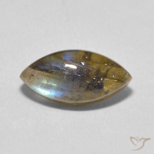 3.55ct Natürlicher Mehrfarbig Labradorit, Marquise, Lichtdurchlässig