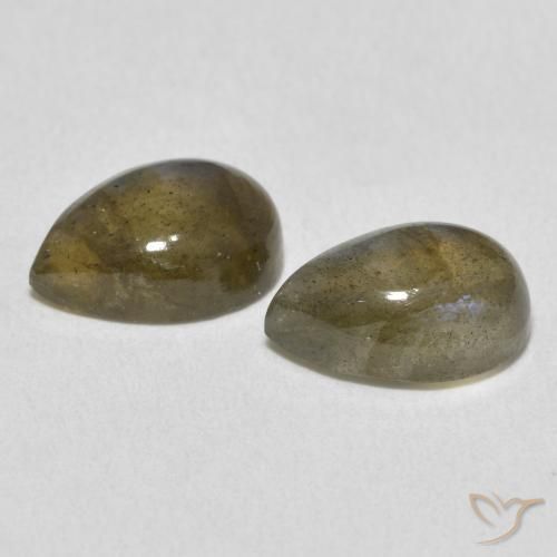4.34 ct natürliche Mehrfarbig Labradorit-Edelsteine, Birnenform, Lichtdurchlässig