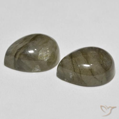 20.99 ct natürliche Mehrfarbig Labradorit-Edelsteine, Birnenform, Lichtdurchlässig