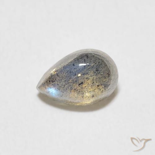 0.51ct Natürlicher Mehrfarbig Labradorit, Birnenform, Lichtdurchlässig