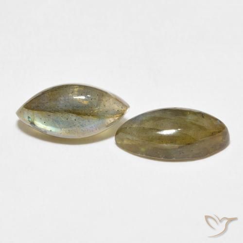 6.63 ct natürliche Mehrfarbig Labradorit-Edelsteine, Marquise, Lichtdurchlässig