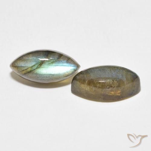 8.07 ct natürliche Mehrfarbig Labradorit-Edelsteine, Marquise, Lichtdurchlässig