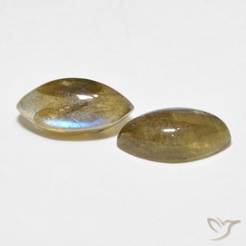 7.28 ct natürliche Mehrfarbig Labradorit-Edelsteine, Marquise, Lichtdurchlässig
