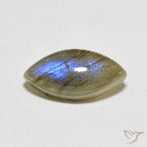 3.69ct Natürlicher Mehrfarbig Labradorit, Marquise, Lichtdurchlässig