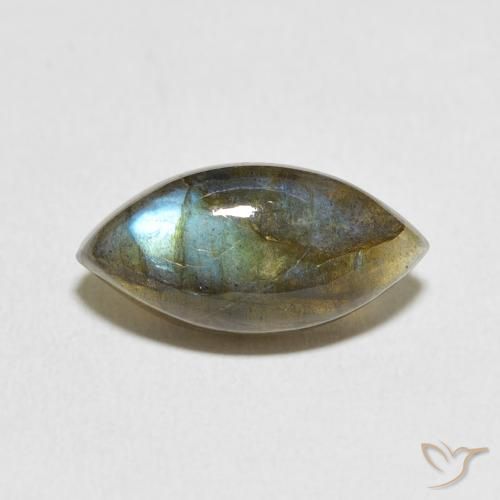 5.28ct Natürlicher Mehrfarbig Labradorit, Marquise, Lichtdurchlässig