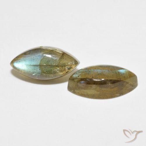 7.06 ct natürliche Mehrfarbig Labradorit-Edelsteine, Marquise, Lichtdurchlässig