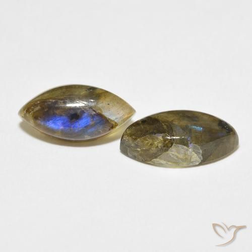 6.99 ct natürliche Mehrfarbig Labradorit-Edelsteine, Marquise, Lichtdurchlässig