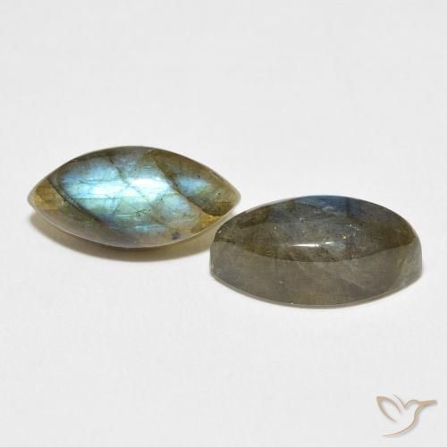 7.74 ct natürliche Mehrfarbig Labradorit-Edelsteine, Marquise, Lichtdurchlässig