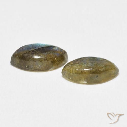 2.56 ct natürliche Mehrfarbig Labradorit-Edelsteine, Marquise, Lichtdurchlässig