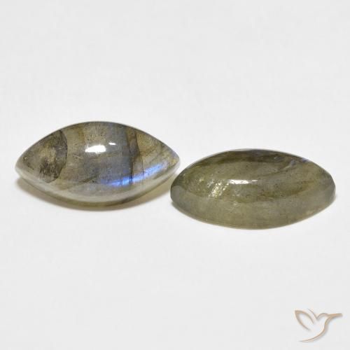 10.46 ct natürliche Mehrfarbig Labradorit-Edelsteine, Marquise, Lichtdurchlässig