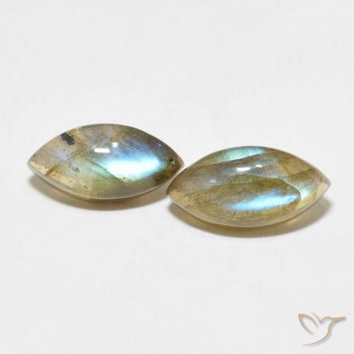 4.84ctw Natürlicher Mehrfarbig Labradorit, Marquise, Lichtdurchlässig