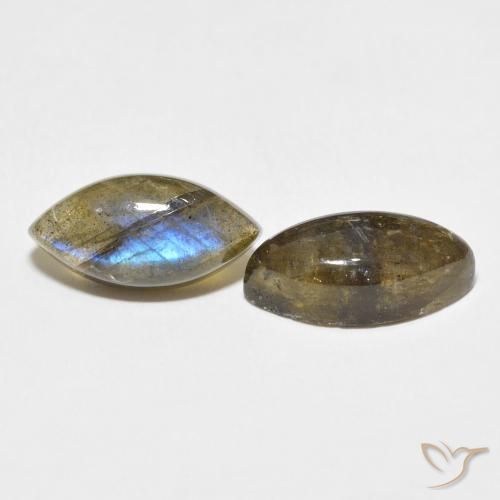 10.48 ct natürliche Mehrfarbig Labradorit-Edelsteine, Marquise, Lichtdurchlässig