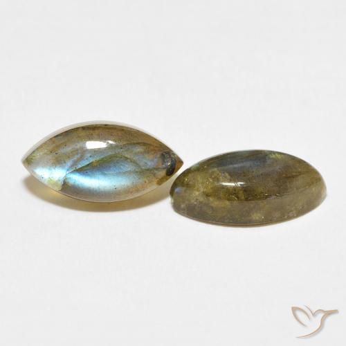 7.12 ct natürliche Mehrfarbig Labradorit-Edelsteine, Marquise, Lichtdurchlässig
