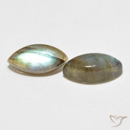 7.80 ct natürliche Mehrfarbig Labradorit-Edelsteine, Marquise, Lichtdurchlässig