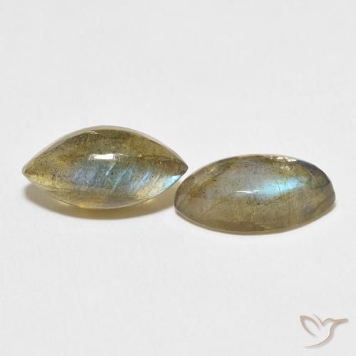 7.22 ct natürliche Mehrfarbig Labradorit-Edelsteine, Marquise, Lichtdurchlässig