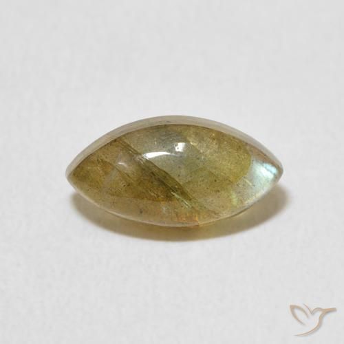 1.45ct Natürlicher Mehrfarbig Labradorit, Marquise, Lichtdurchlässig