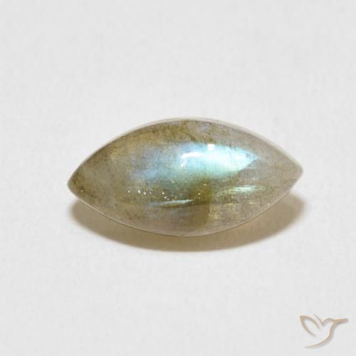 2.37ct Natürlicher Mehrfarbig Labradorit, Marquise, Lichtdurchlässig