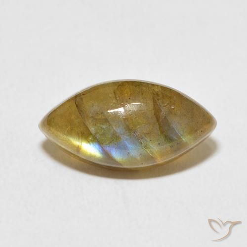 5.61ct Natürlicher Mehrfarbig Labradorit, Marquise, Lichtdurchlässig