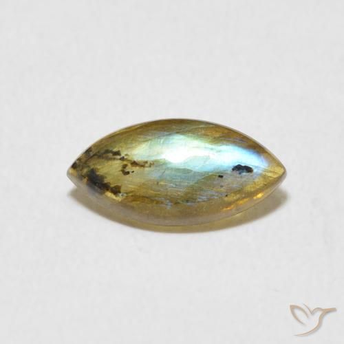 0.95ct Natürlicher Mehrfarbig Labradorit, Marquise, Lichtdurchlässig
