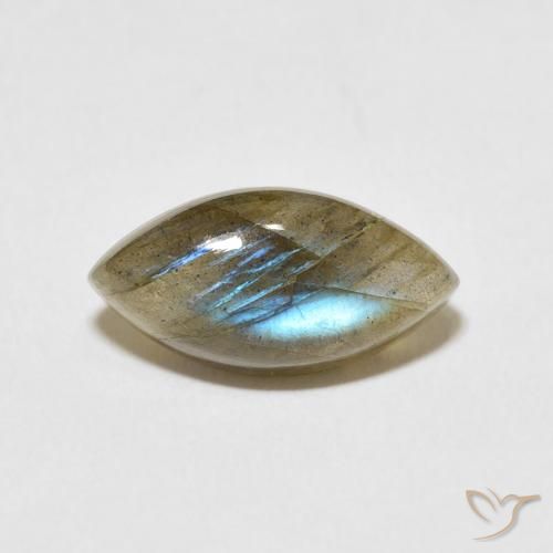 5.51ct Natürlicher Mehrfarbig Labradorit, Marquise, Lichtdurchlässig