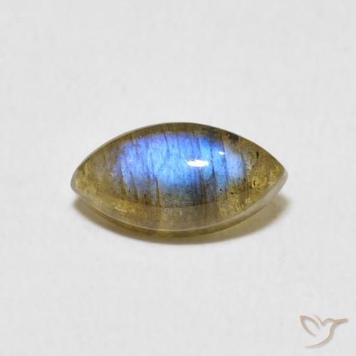 1.31ct Natürlicher Mehrfarbig Labradorit, Marquise, Lichtdurchlässig