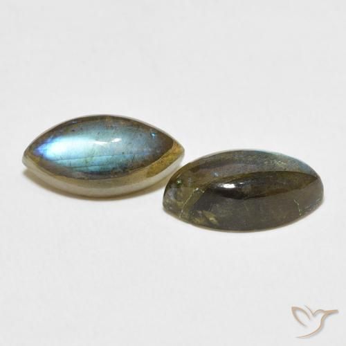 5.12 ct natürliche Mehrfarbig Labradorit-Edelsteine, Marquise, Lichtdurchlässig