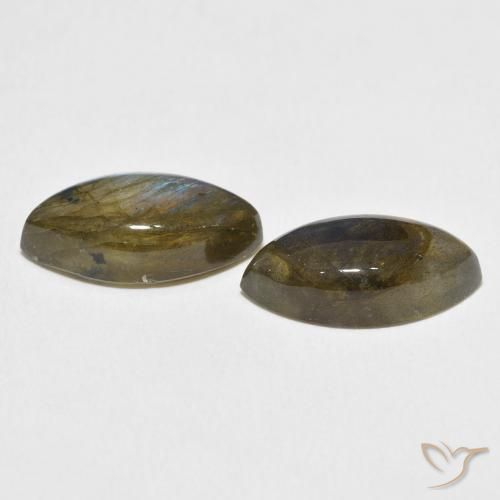 9.58 ct natürliche Mehrfarbig Labradorit-Edelsteine, Marquise, Lichtdurchlässig