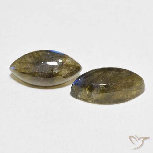 10.73 ct natürliche Mehrfarbig Labradorit-Edelsteine, Marquise, Lichtdurchlässig