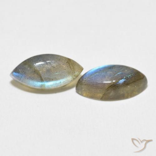 4.75 ct natürliche Mehrfarbig Labradorit-Edelsteine, Marquise, Lichtdurchlässig