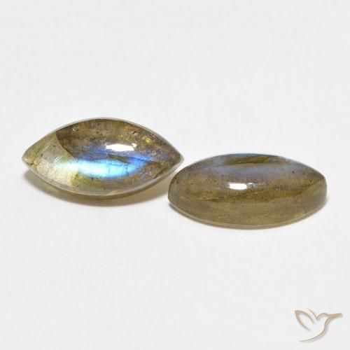 4.91 ct natürliche Mehrfarbig Labradorit-Edelsteine, Marquise, Lichtdurchlässig